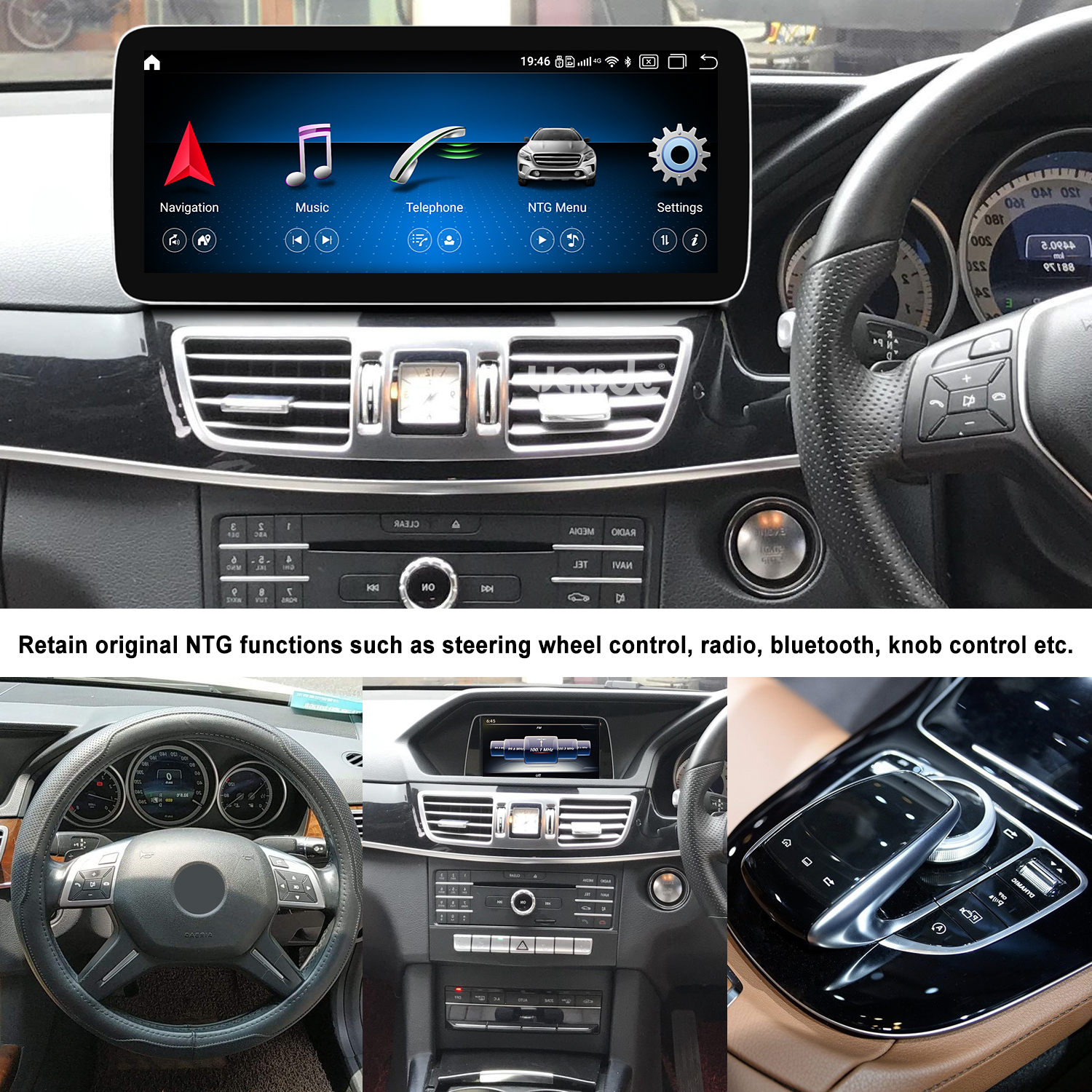 Ugode 12.3 Android Screen Upgrade Multimedia Mercedes Benz E class